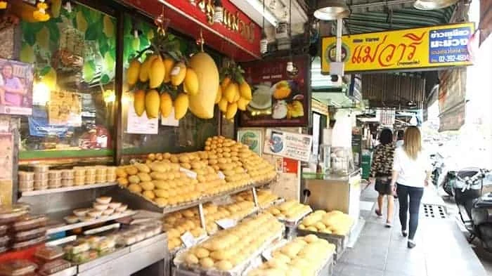 ข้าวเหนียวมะม่วงอร่อย, ข้าวเหนียวมะม่วงร้านดัง