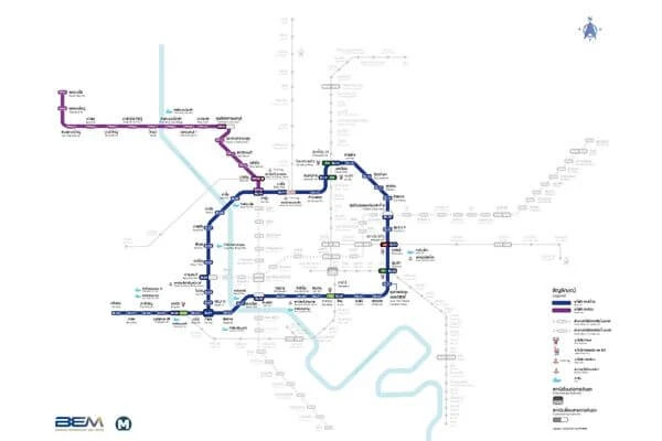 วิธีนั่ง mrt, สายรถไฟฟ้า mrt